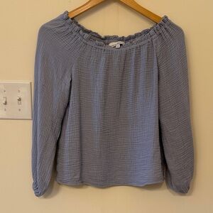 Red Haute cotton gauze top